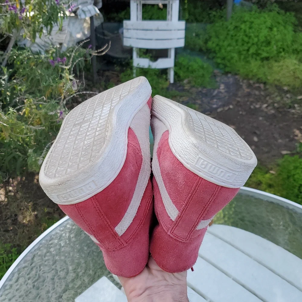 Puma Hi Tops Size US 12. Red With Gray And White. GPWC - Picture 6 of 10